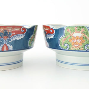 Flower-shaped Bowl Dyed Brocade Pattern | Serving Bowl Arita Ware