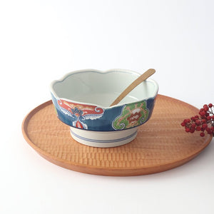 Flower-shaped Bowl Dyed Brocade Pattern | Serving Bowl Arita Ware