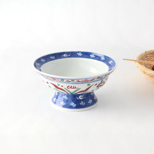 Stand Bowl Flower and Birds | Serving Bowl Arita Ware