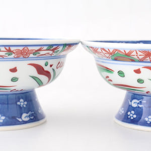 Stand Bowl Flower and Birds | Serving Bowl Arita Ware