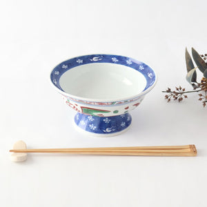 Stand Bowl Flower and Birds | Serving Bowl Arita Ware