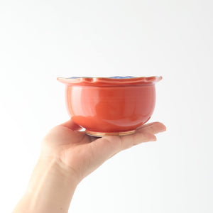 Small Bowl Blue Wave Red | Kobachi Bowl Arita Ware