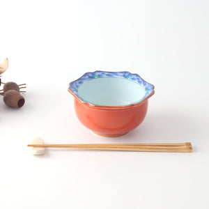 Small Bowl Blue Wave Red | Kobachi Bowl Arita Ware