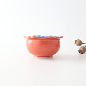 Small Bowl Blue Wave Red | Kobachi Bowl Arita Ware