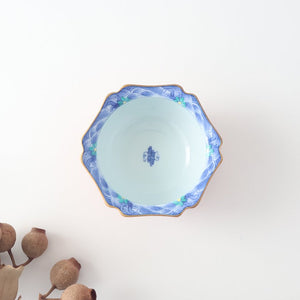 Small Bowl Blue Wave Red | Kobachi Bowl Arita Ware