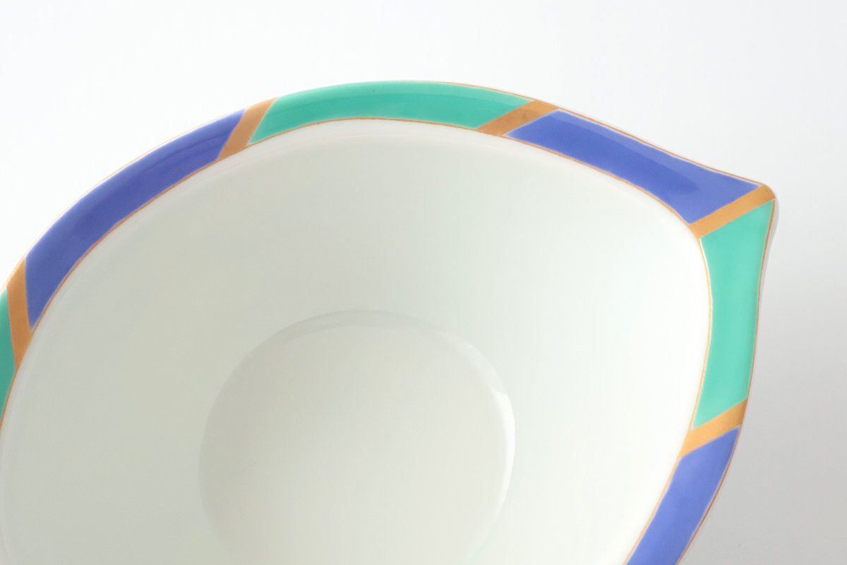 Small Bowl Blue and Green Leaf | Kobachi Arita Ware