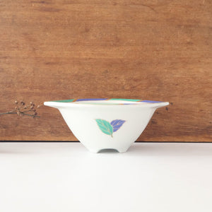 Small Bowl Blue and Green Leaf | Kobachi Arita Ware