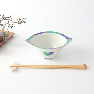 Small Bowl Blue and Green Leaf | Kobachi Arita Ware