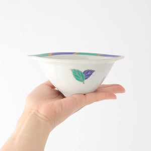 Small Bowl Blue and Green Leaf | Kobachi Arita Ware