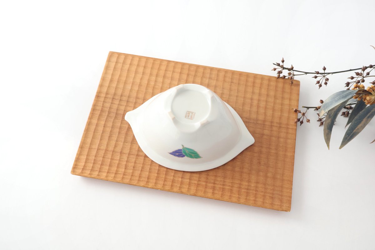 Small Bowl Blue and Green Leaf | Kobachi Arita Ware