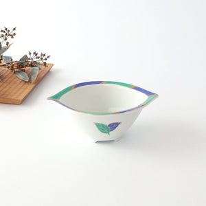 Small Bowl Blue and Green Leaf | Kobachi Arita Ware