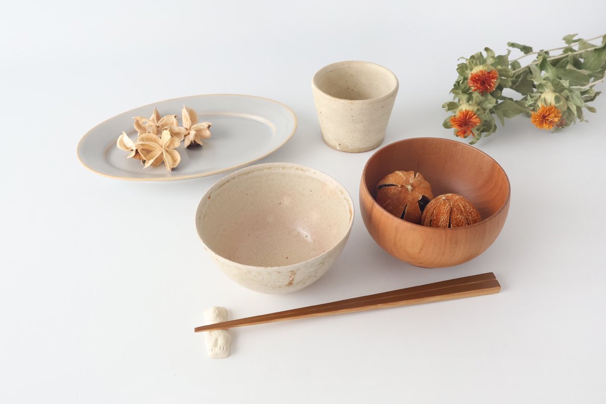 Chopstick Rest Bear White | Hashioki Shigaraki Ware