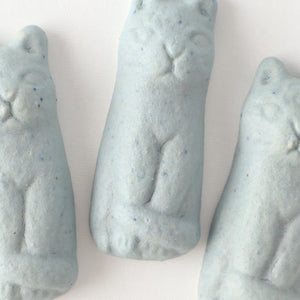 Chopstick Rest Cat Blue | Hashioki Shigaraki Ware