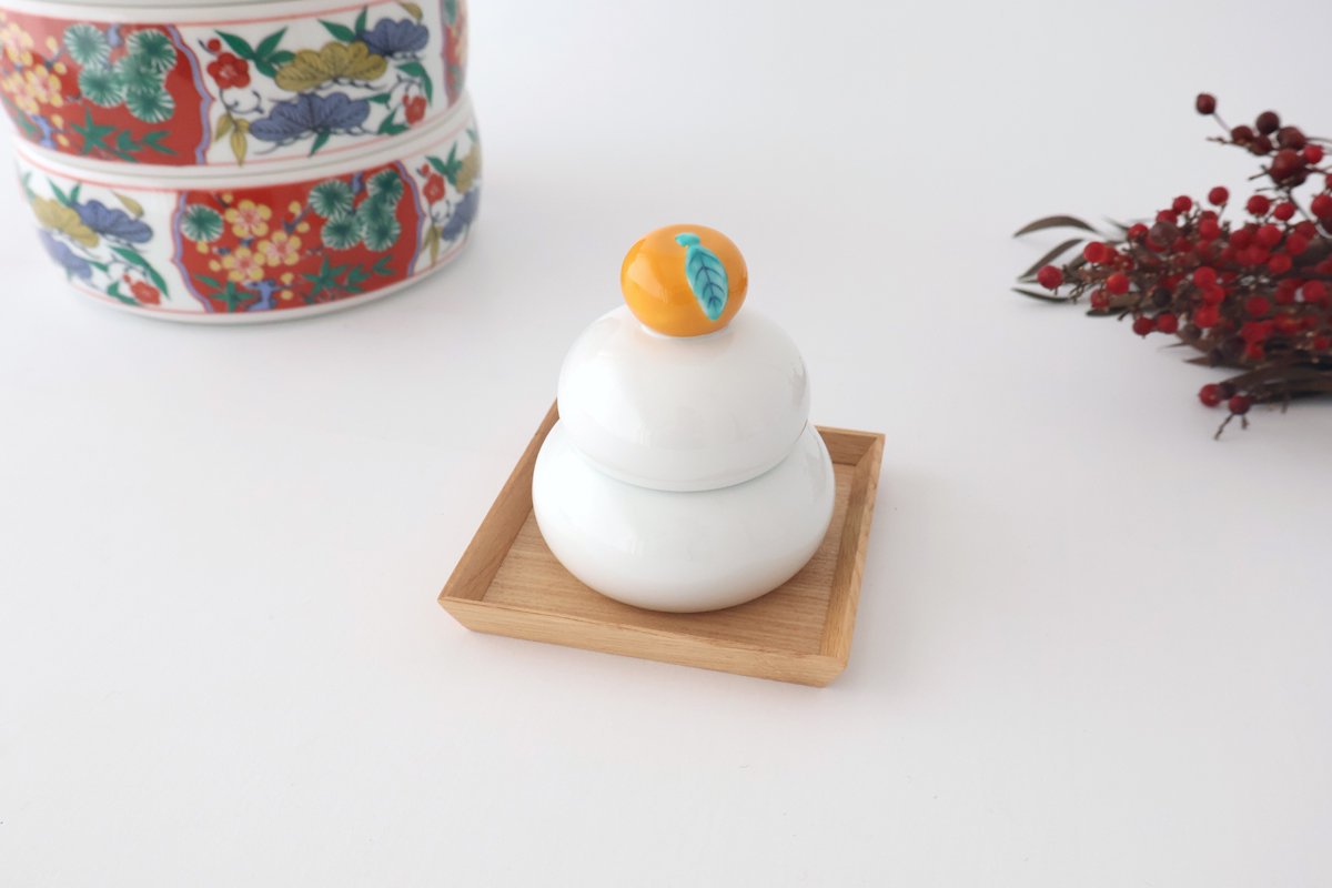 Kagami Mochi Bowl with Lid | Imari Ware