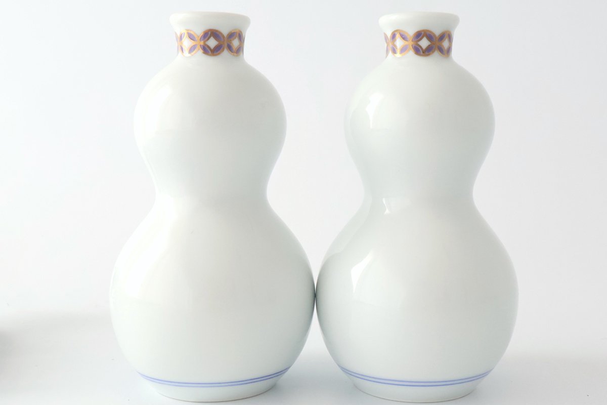 Sake Carafe Tokkuri Purple Cloisonne  | Hasami Ware