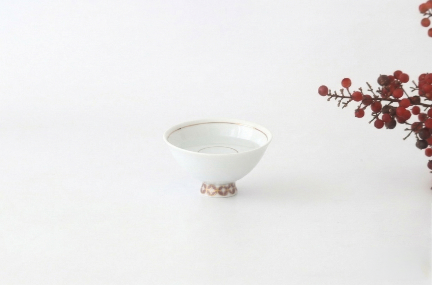 Sake Cup Sakazuki Purple Cloisonne  | Hasami Ware
