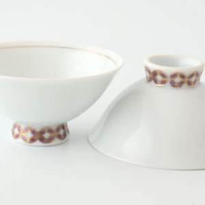 Sake Cup Sakazuki Purple Cloisonne  | Hasami Ware