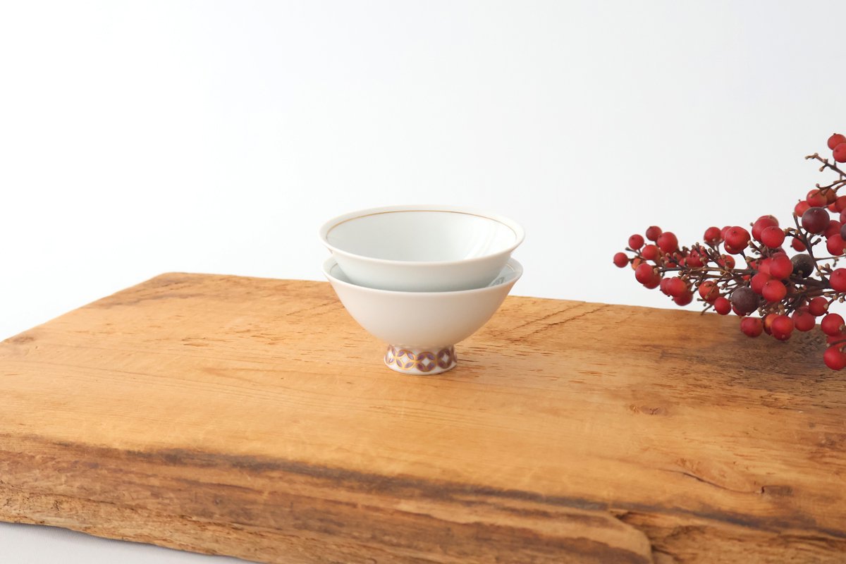 Sake Cup Sakazuki Purple Cloisonne  | Hasami Ware