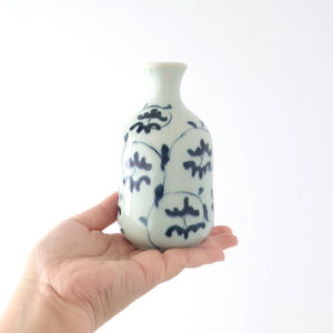 Sake Carafe Tokkuri Blue Arabesque  | Hasami Ware