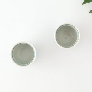 Sake Cup Choko Blue Arabesque | Hasami Ware