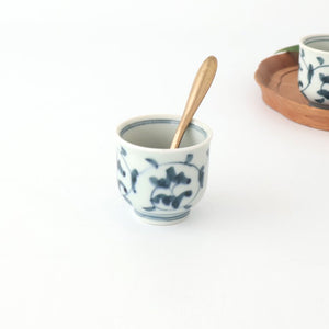 Sake Cup Choko Blue Arabesque | Hasami Ware