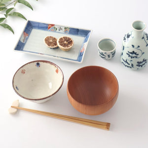 Sake Cup Choko Blue Arabesque | Hasami Ware