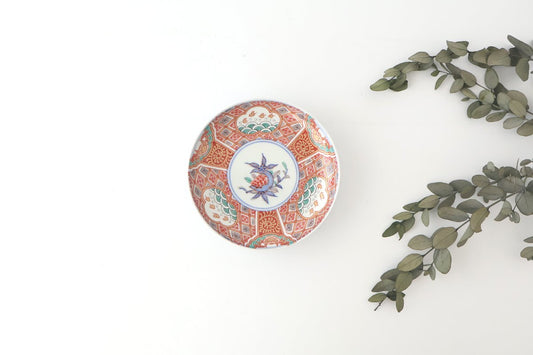 Rinkurou Kiln Plate Plover and Pomegranate Pattern | Hasami Ware