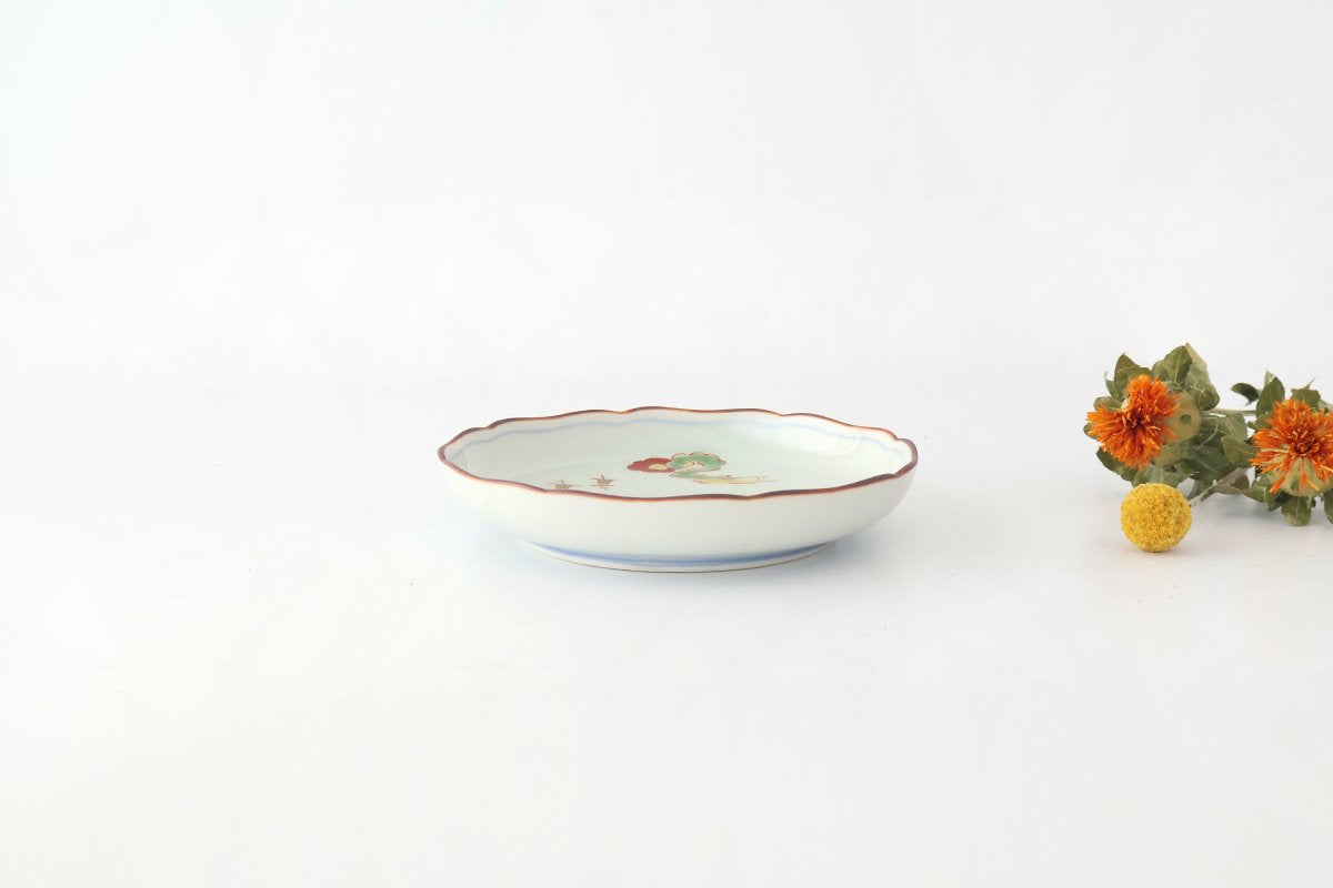 Serving Plate Colored landscape Pattern  11.4㎝/4.5in｜Arita Ware