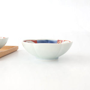 Flower-shaped Bowl Landscape Shochikubai Pattern｜Serving Bowl Arita Ware