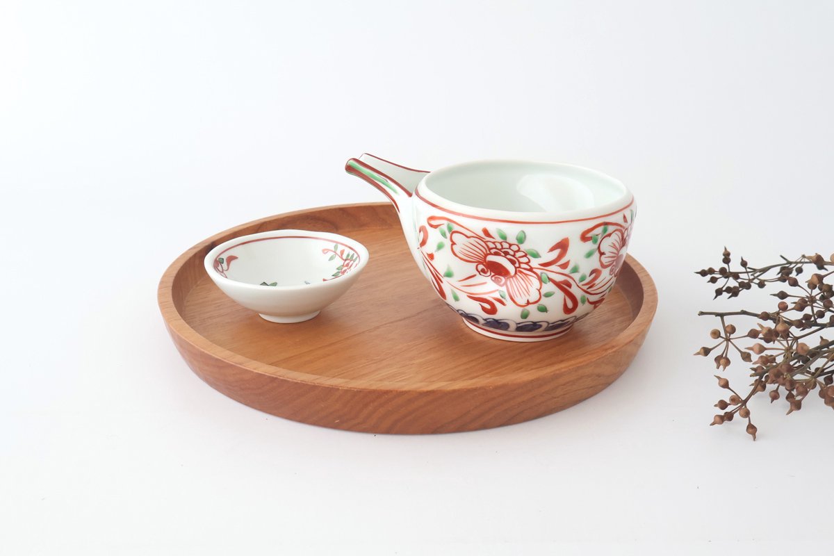 Katakuchi Small Bowl Red Butterfly | Hasami Ware