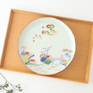 Plate Colored Landscape Pattern 21㎝/8in | Arita Ware