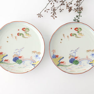 Plate Colored Landscape Pattern 21㎝/8in | Arita Ware