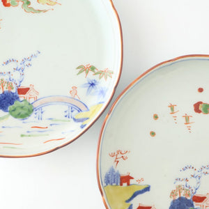 Plate Colored Landscape Pattern 21㎝/8in | Arita Ware