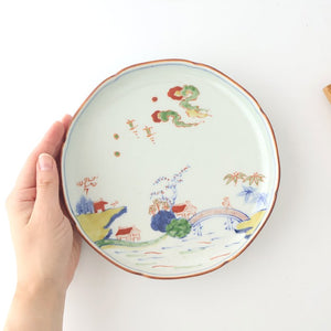 Plate Colored Landscape Pattern 21㎝/8in | Arita Ware