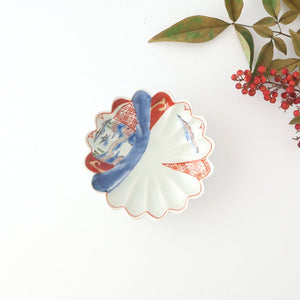 Chrysanthemum-shaped Small Plate Landscape Pattern | Arita Ware