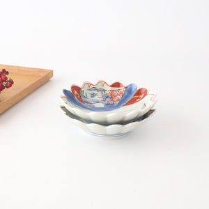 Chrysanthemum-shaped Small Plate Landscape Pattern | Arita Ware