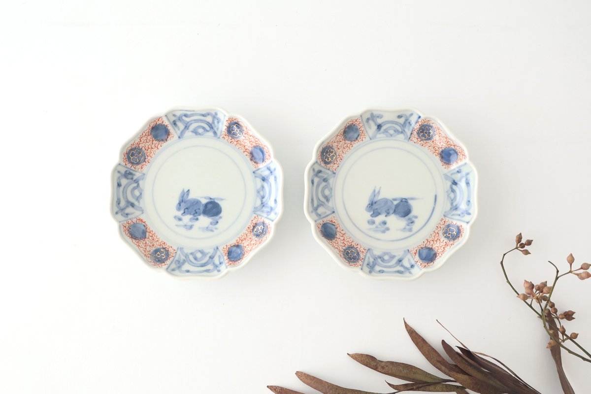 Small Plate Colored Rabbit | Arita Ware