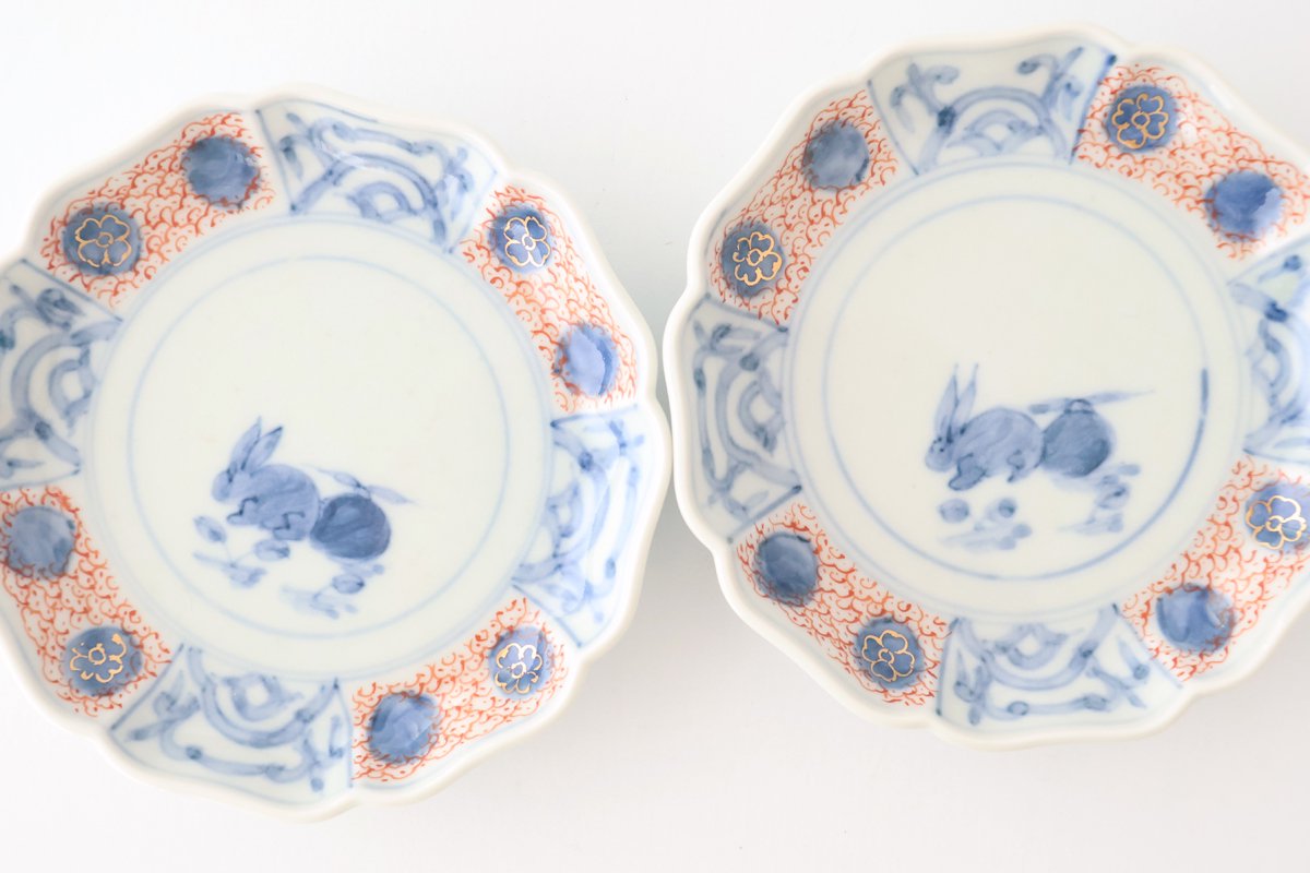 Small Plate Colored Rabbit | Arita Ware