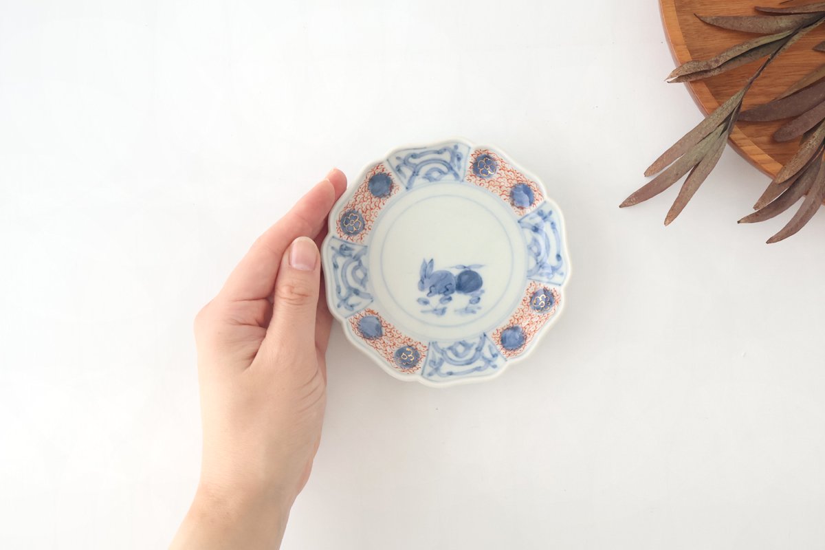 Small Plate Colored Rabbit | Arita Ware