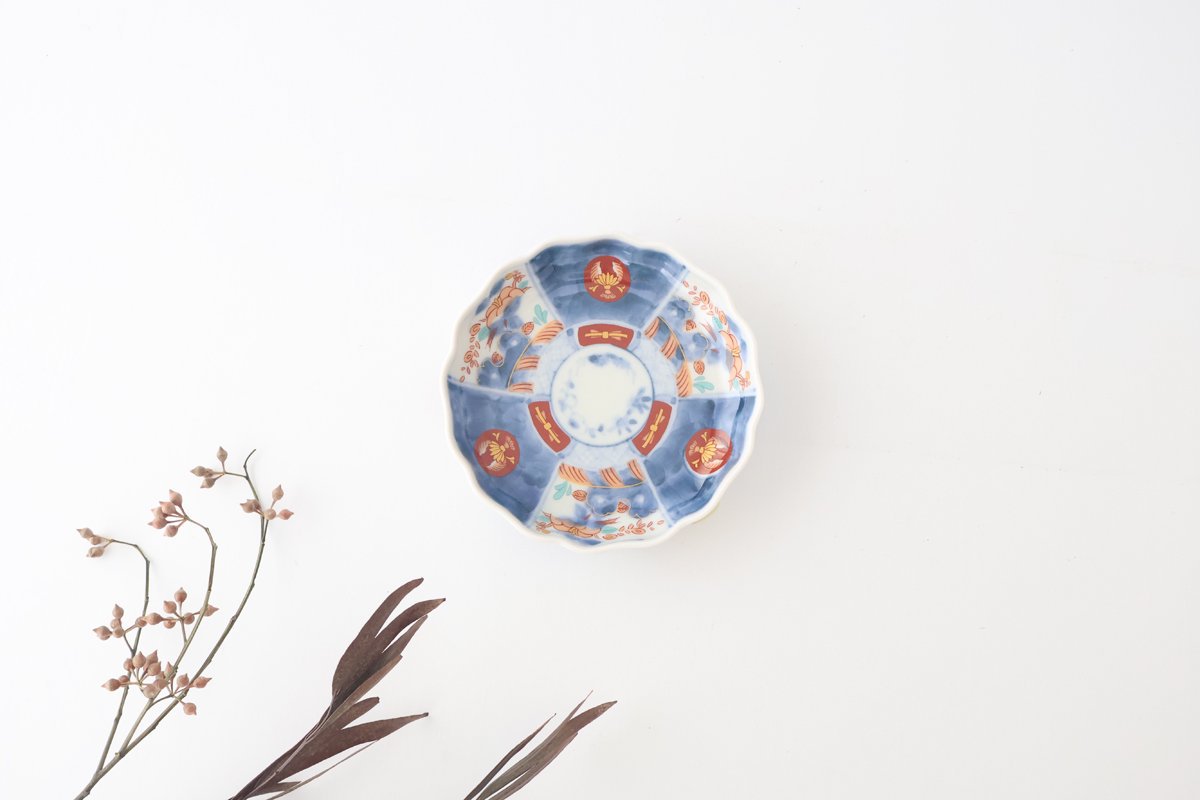 Small Plate Colored Round and Flower Pattern 10㎝/4in | Arita Ware