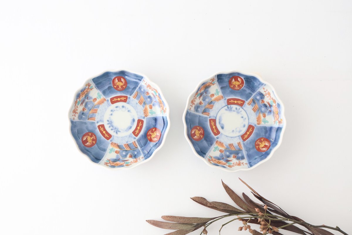 Small Plate Colored Round and Flower Pattern 10㎝/4in | Arita Ware