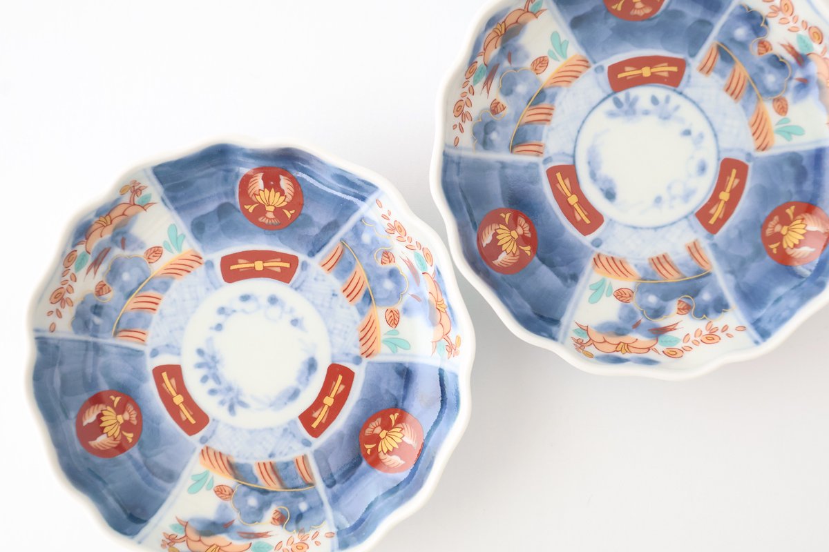 Small Plate Colored Round and Flower Pattern 10㎝/4in | Arita Ware