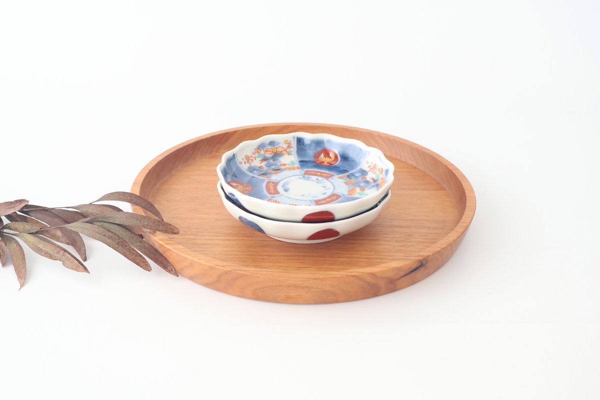 Small Plate Colored Round and Flower Pattern 10㎝/4in | Arita Ware