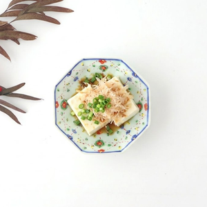 Octagonal Serving Plate Yoraku Pattern | Hasami Ware
