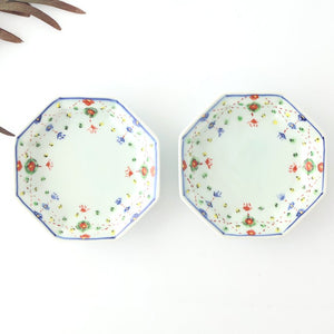 Octagonal Serving Plate Yoraku Pattern | Hasami Ware