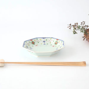 Octagonal Serving Plate Yoraku Pattern | Hasami Ware