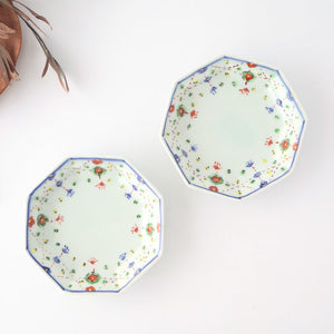 Octagonal Serving Plate Yoraku Pattern | Hasami Ware