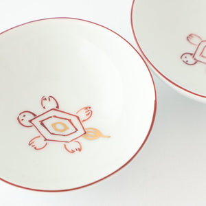 Sauce Plate White Turtle | Hasami Ware