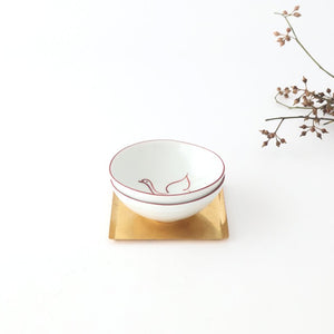 Sauce Plate White Crane | Hasami Ware