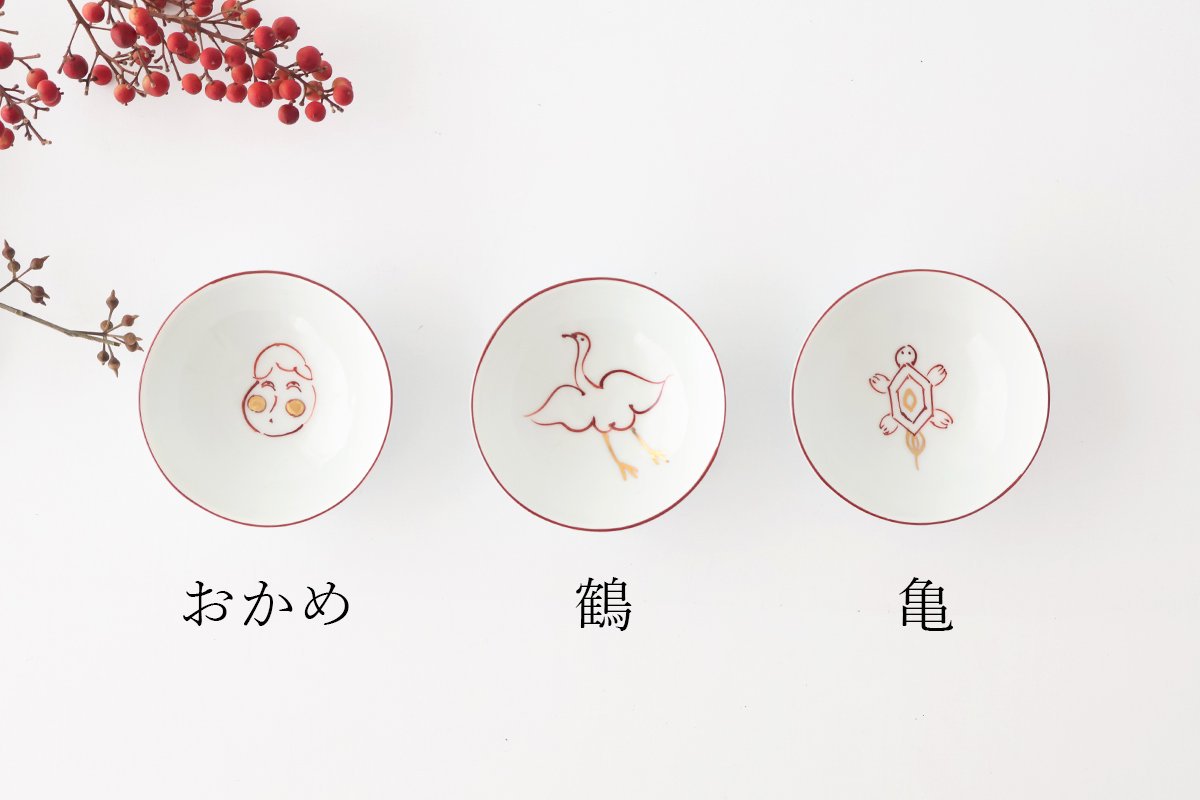 Sauce Plate White Crane | Hasami Ware